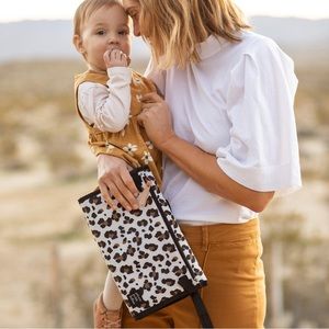 Petunia Pickle Bottom Nimble Diaper Clutch Moon Leopard. Gently used—like new.